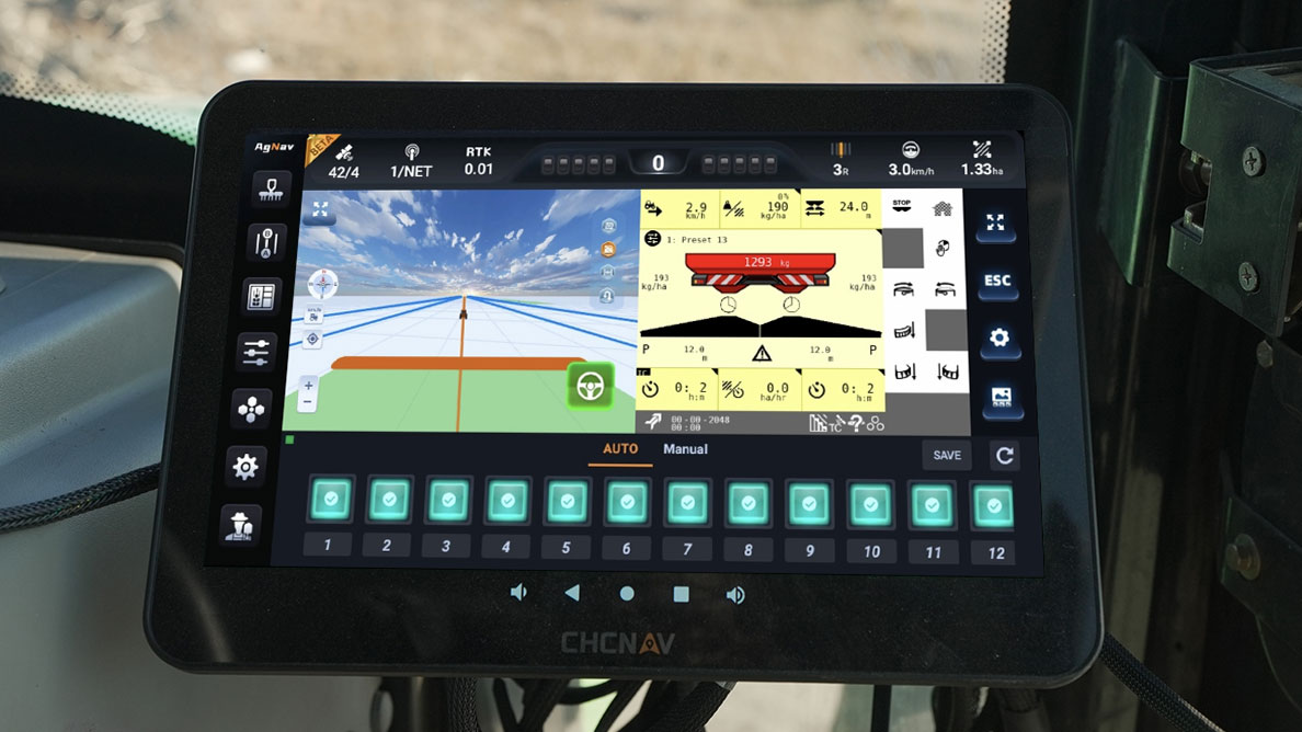 Дисплей CHCNAV NX612 з програмним забезпеченням AgNav