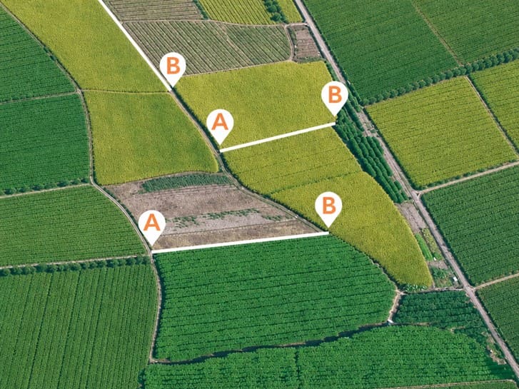 El marcador inteligente DT-1 registra líneas de guía de campo