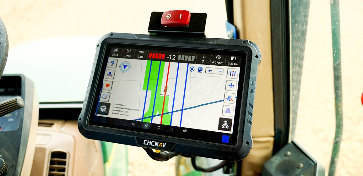 Ręczne systemy naprowadzania GNSS IMU z technologią kompensacji terenu.
